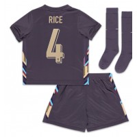 Fotbalové Dres Anglie Declan Rice #4 Dětské Venkovní ME 2024 Krátký Rukáv (+ trenýrky)